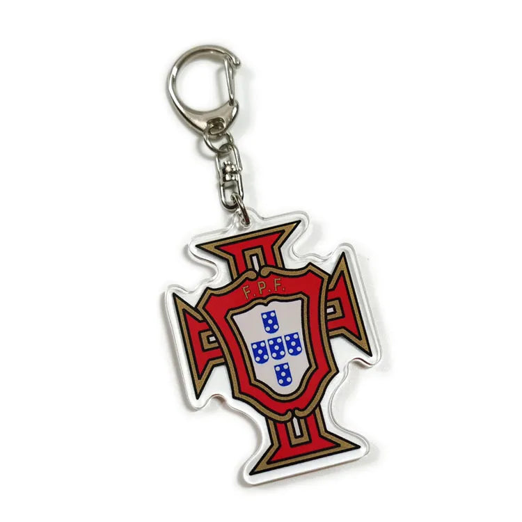 Modern Style National Flag Symbol Acrylic Unisex Keychain