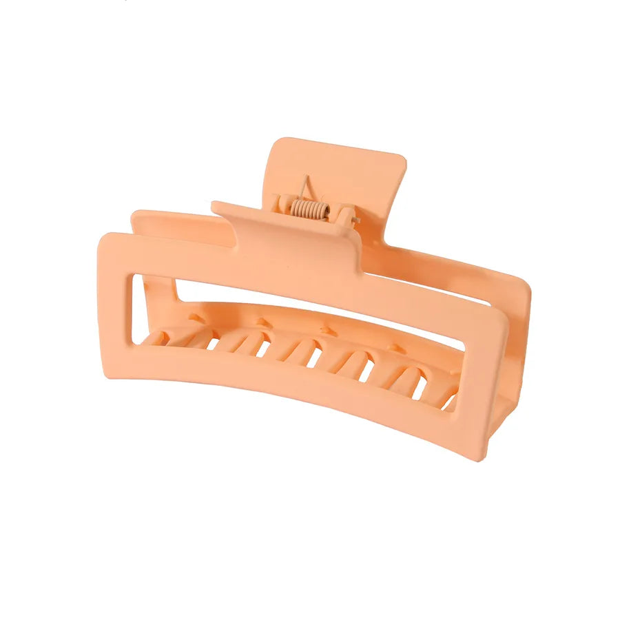 women's lady solid color resin stoving varnish hair claws