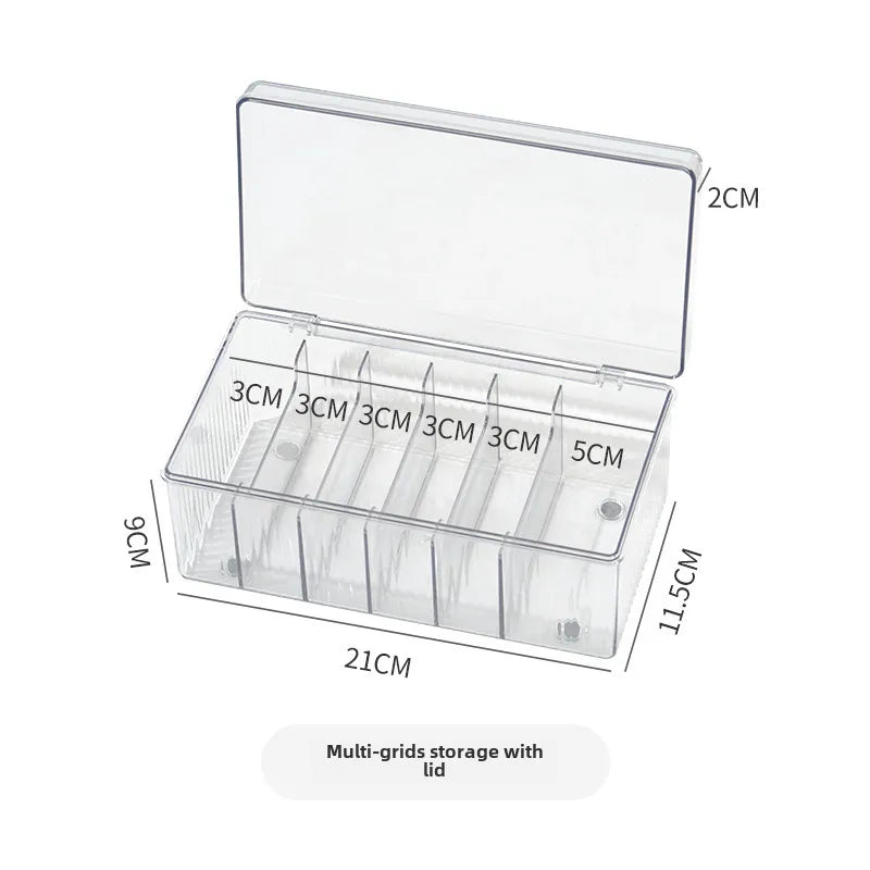 Eyelash storage box with lid dustproof transparent acrylic eyelash desktop storage box for eyelash beauty shop
