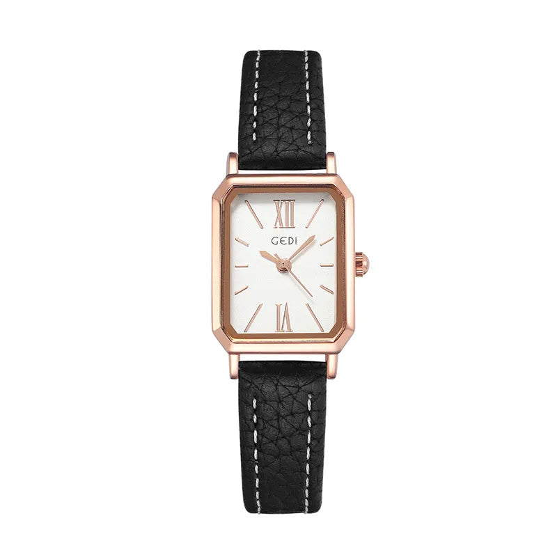 Goldie Simple Niche High-end Women's Watch Korean-style Student Rectangular Watch Retro Elegant Women's Quartz Watch