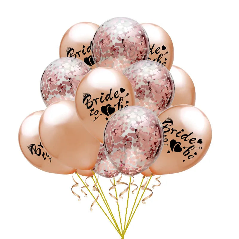 wedding season Cute Letter Heart Shape Emulsion Wedding Balloons Balloons