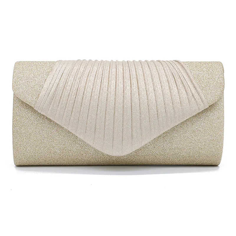 black gold silver satin stripe solid color cylindrical evening bags
