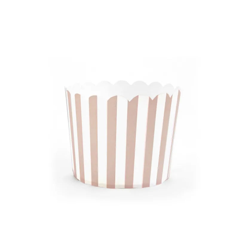 Simple Style Stripe Polka Dots PE Paper cake cups