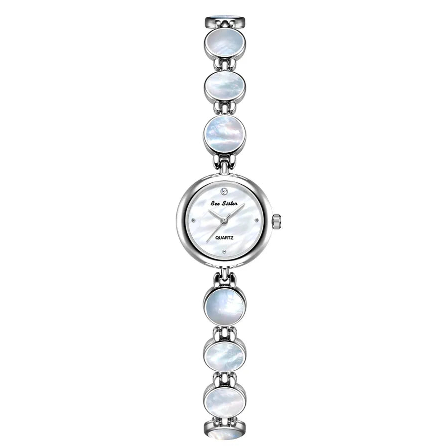 Casual Classic Style Solid Color Jewelry Buckle Quartz Watch