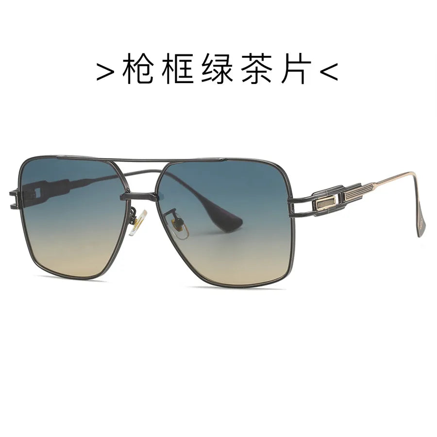 Basic Solid Color Pc Square Full Frame Men's Sunglasses