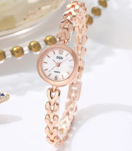 Casual Elegant Solid Color Jewelry Buckle Quartz Watch Women's Watches