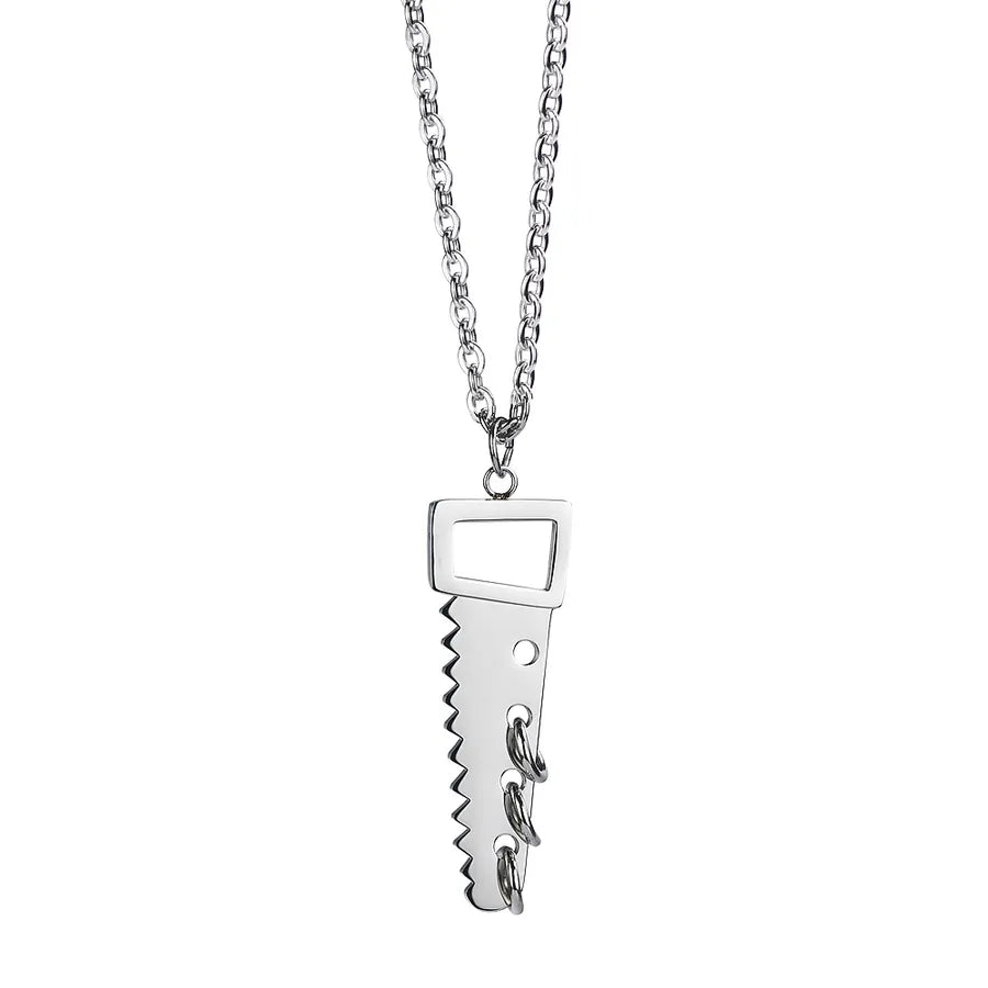 Hip-Hop Retro Solid Color 304 Stainless Steel Irregular 18K Gold Plated Men's Pendant Necklace