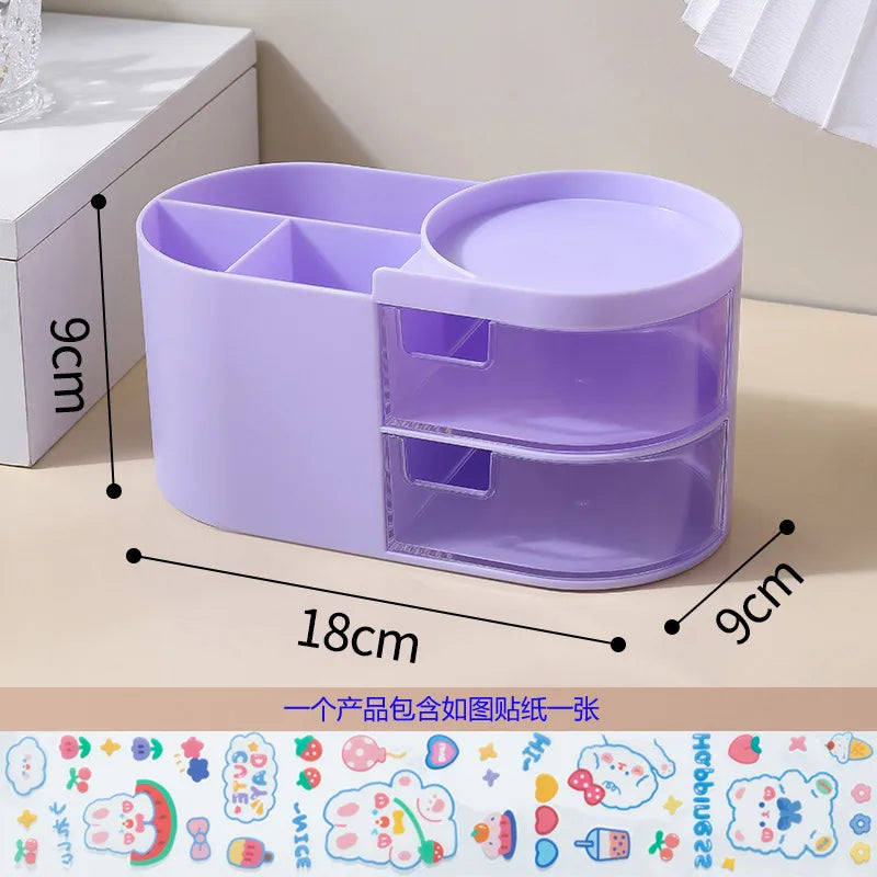 Solid Color PS Plastic Simple Style Storage Box