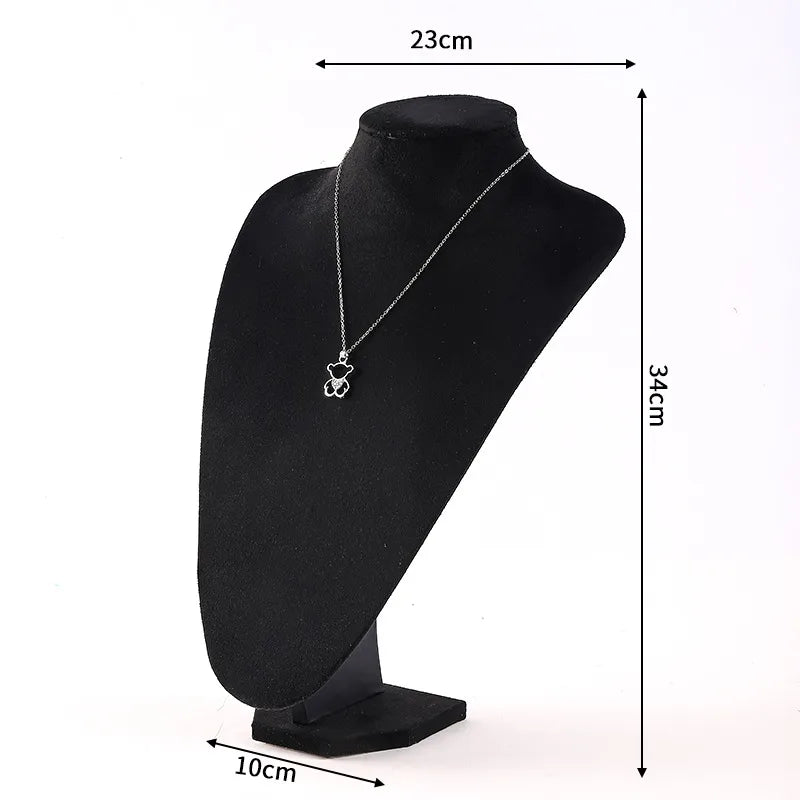 1 Piece PU velvet Classic Style Solid Color Jewelry Display Bust