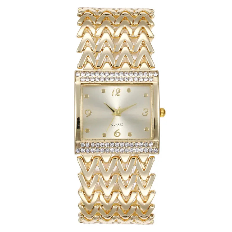 Casual Elegant Lady Solid Color Single Folding Buckle Quartz Watch Women's Watches