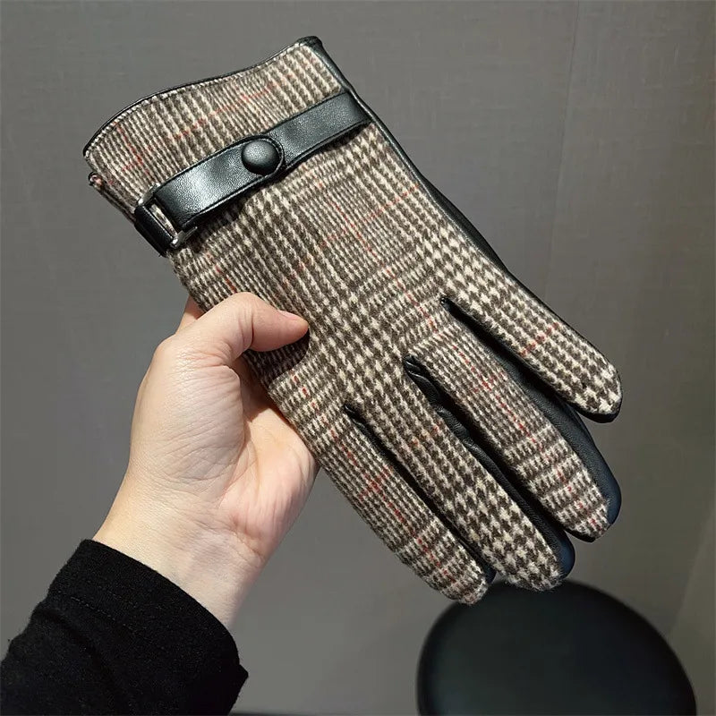 Unisex Elegant Business Simple Style Stripe Gloves