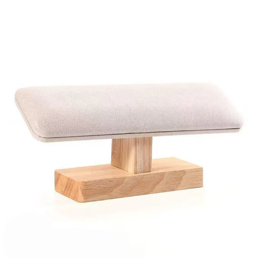 Modern Minimalist Walnut Wooden Bracelet Watch Display Stand Jewelry Storage Organizer Chain Link Accessory Showcase Holder