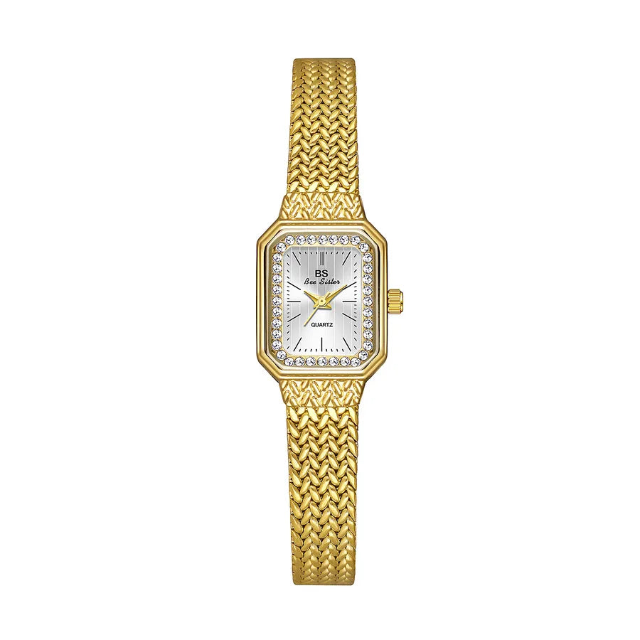 Casual Elegant Lady Solid Color Single Folding Buckle Quartz Watch Women's Watches