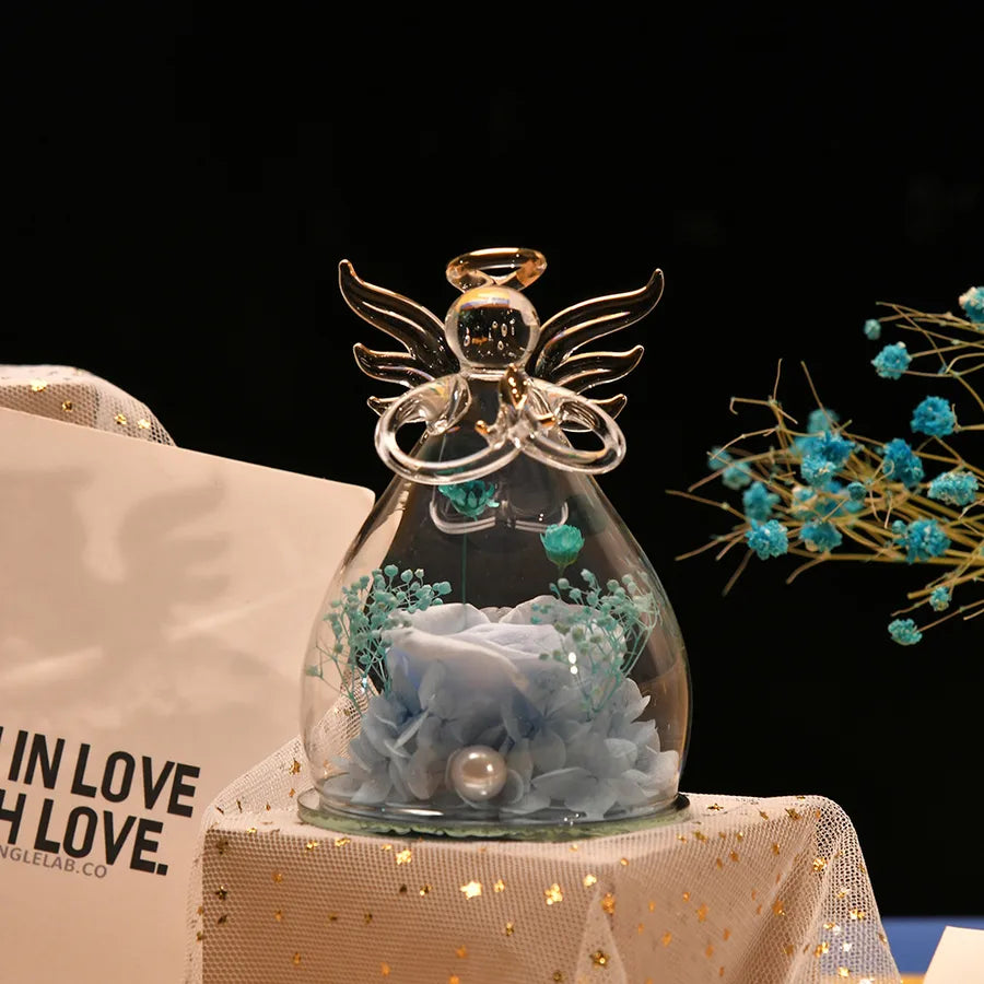 valentine's day simple style angel glass indoor party festival ornaments