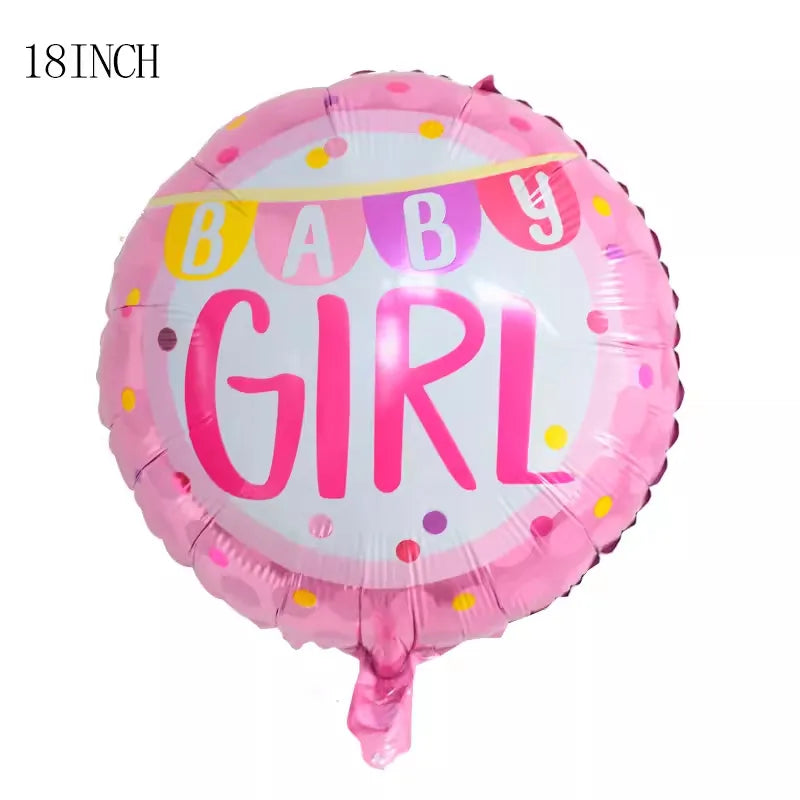 Gender Reveals Party Aluminum Film Ball Gender Male Treasure Female Treasure Bottle Birthday Party Venue Layout Aluminum Film Balloon