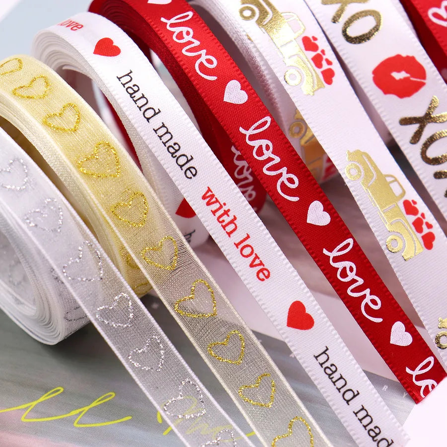 Valentine'S Day Casual Elegant Heart Shape Polyester Wedding Banquet Birthday Party Supplies Gift Wrapping Supplies 1 Roll