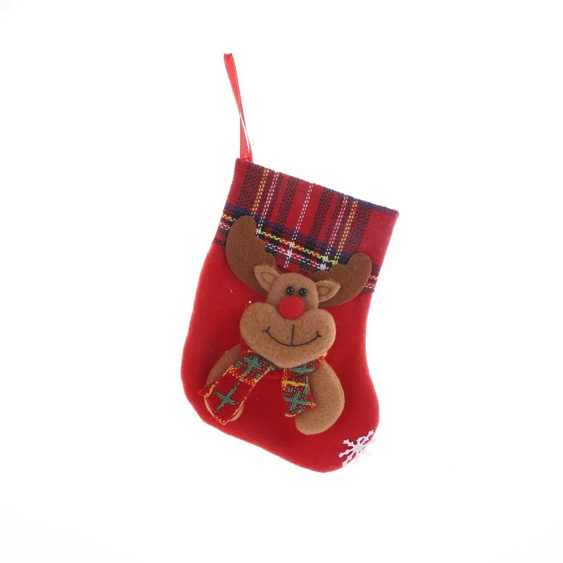 Christmas Cute Santa Claus Snowman Nonwoven Party Christmas socks