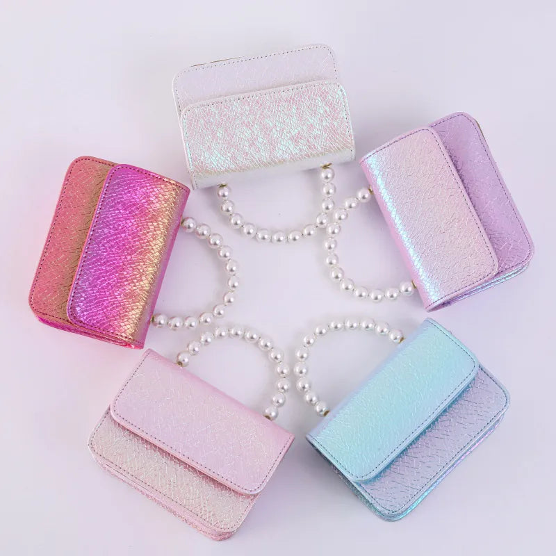 Spring and Summer Explosions Handbag Small Fragrant Princess Bag Children Pearl Small Bag Mini Decorative Bag Wholesale