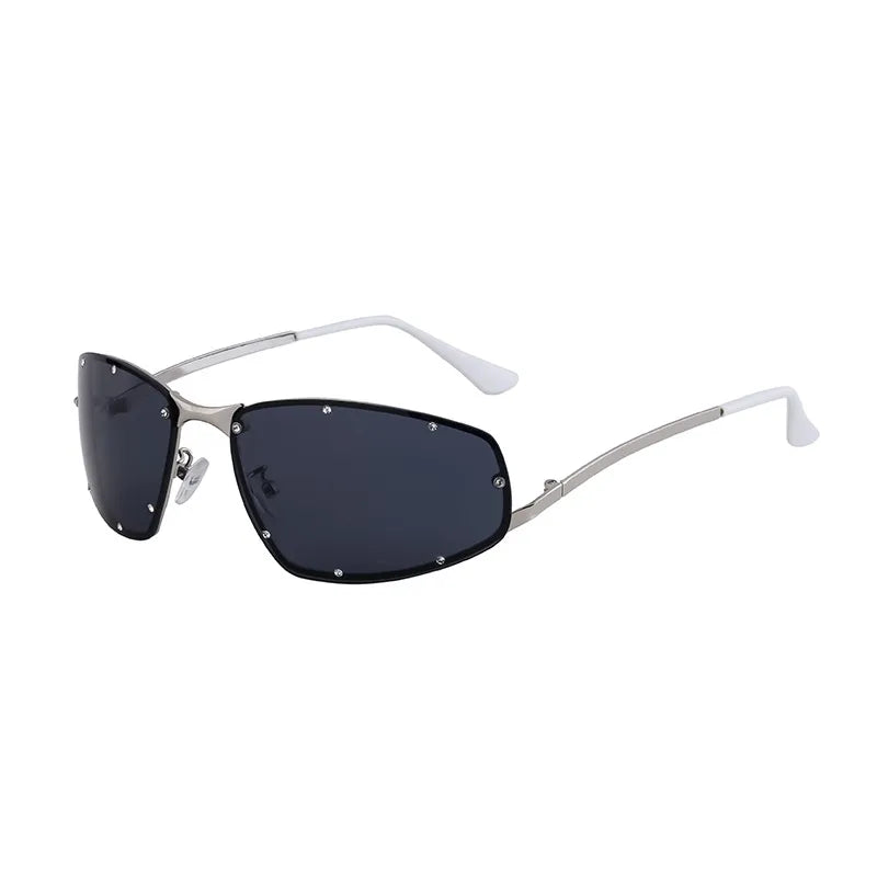 Vacation Solid Color Tinted Lenses Square Full Frame Men's Sunglasses