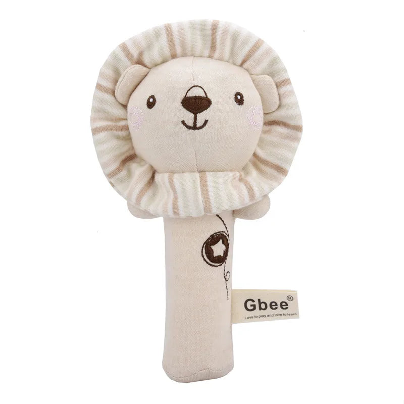 Gbee baby rattle plush toy early education animal round rattle doll baby soothing toy