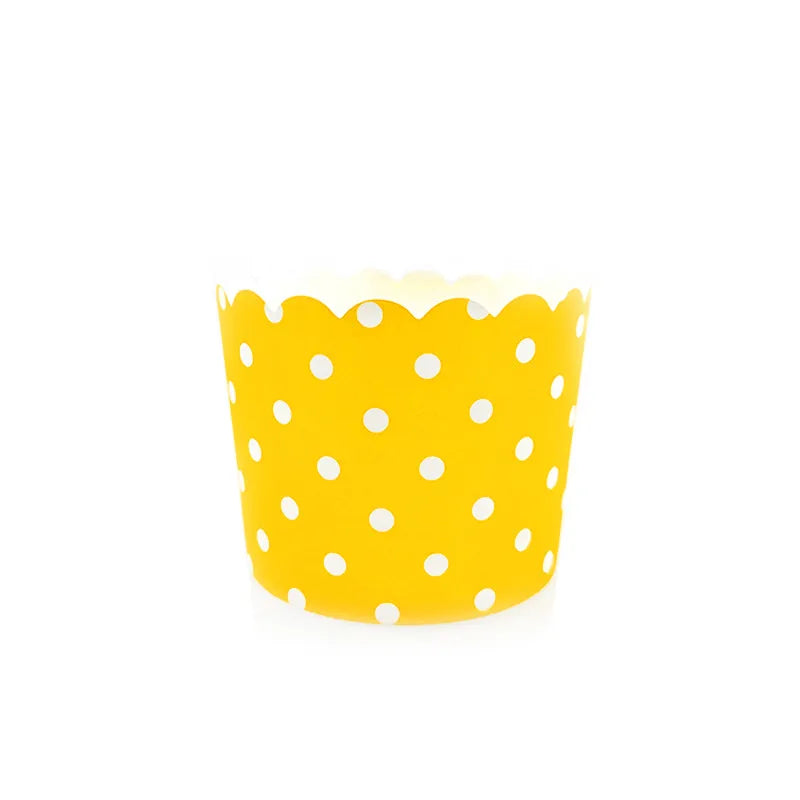 Simple Style Stripe Polka Dots PE Paper cake cups