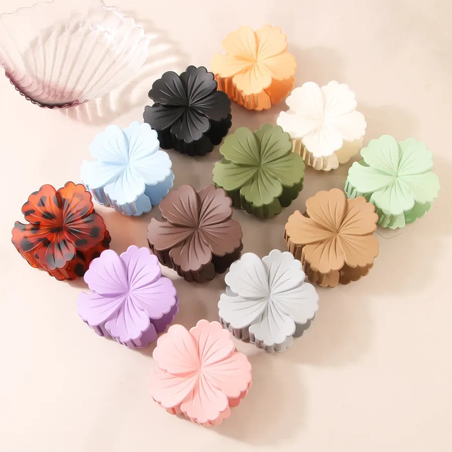 Sweet Women's Plumeria Plastic Stoving Varnish Hair Claws