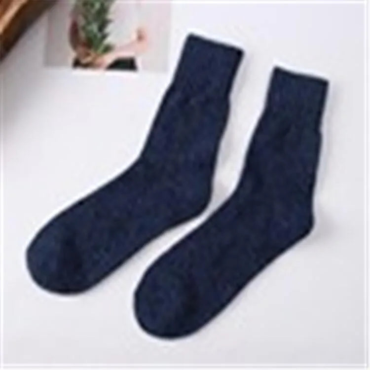 Autumn and winter men's socks men's parallel rabbit fur socks Japanese and Korean College casual men's socks [a generation]]