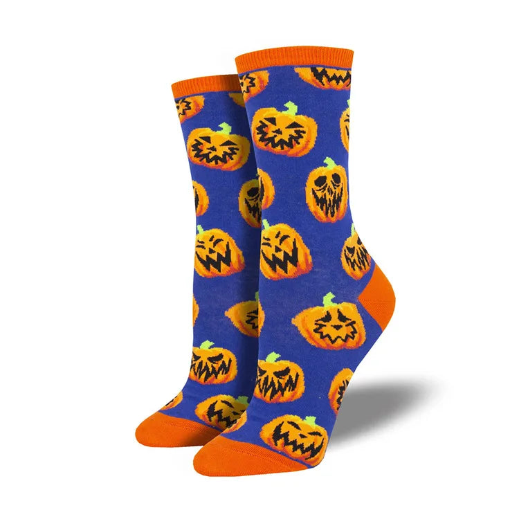 Halloween Cartoon Style Unisex Cartoon Cotton Crew Socks A Pair