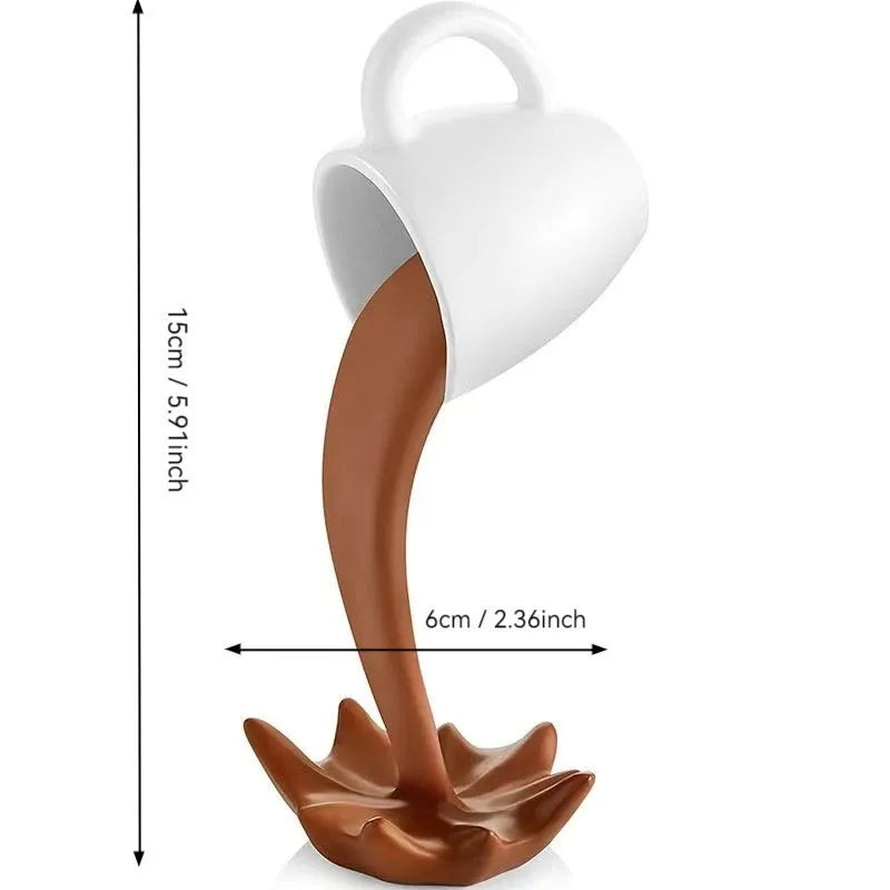 Funny Coffee Cup Resin Ornaments Artificial Decorations