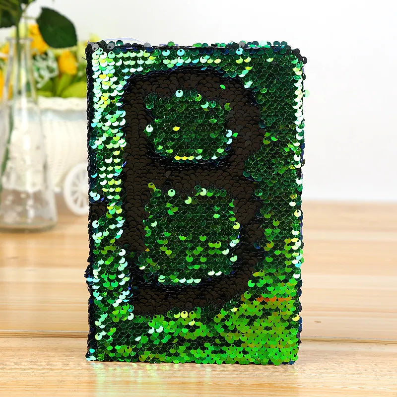 Color Changing Fish Scale Sequin Notebook Customizable Cover Pattern Creative Stationery Ideal For Anniversary And Award Ceremonies