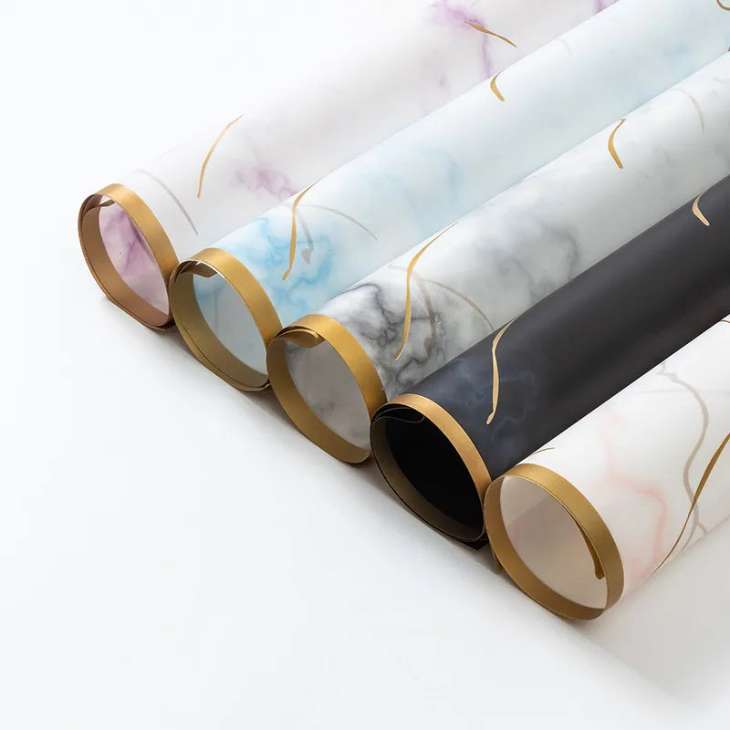 Elegant Simple Style Marble Plastic Date Festival Gift Wrapping Supplies Party Supplies Gift Wrapping Supplies 20 PCS/Package