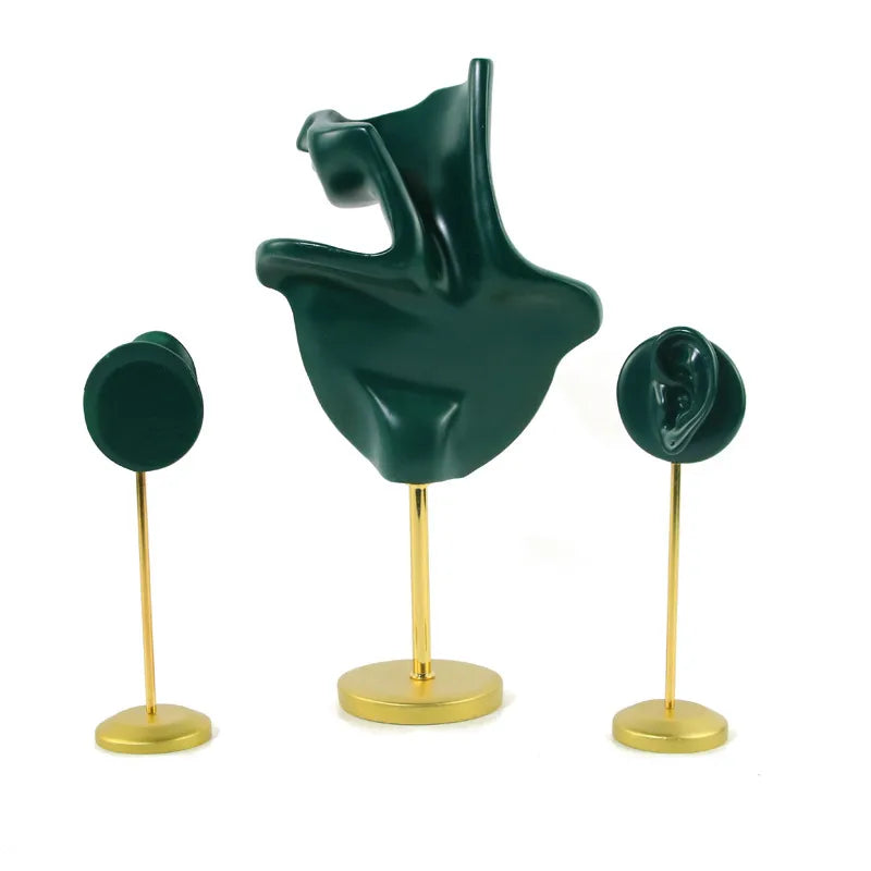 1 piece retro ear resin jewelry rack