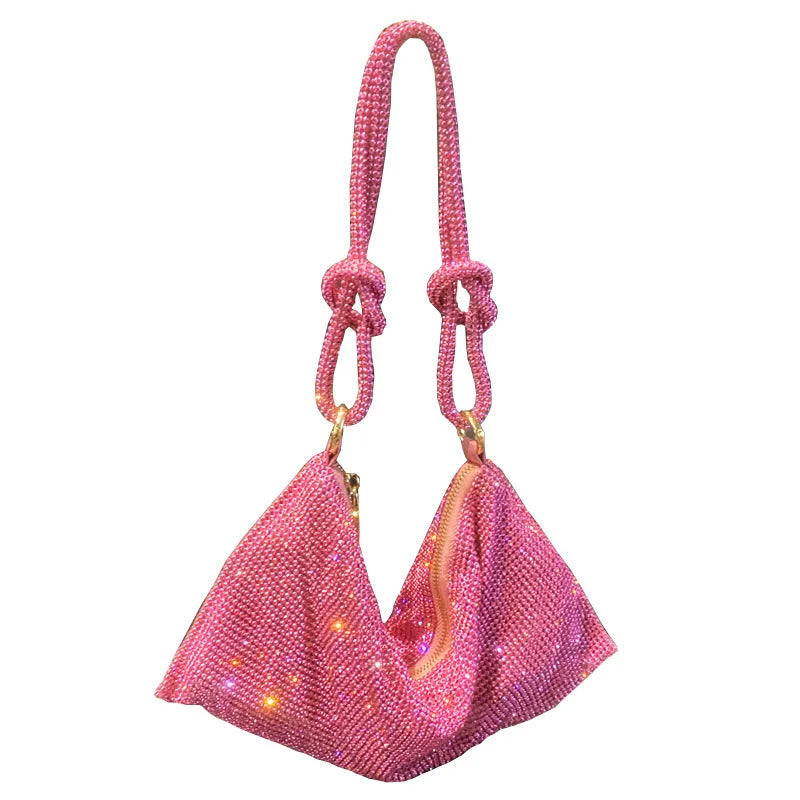 women's small summer rhinestone fashion underarm bag