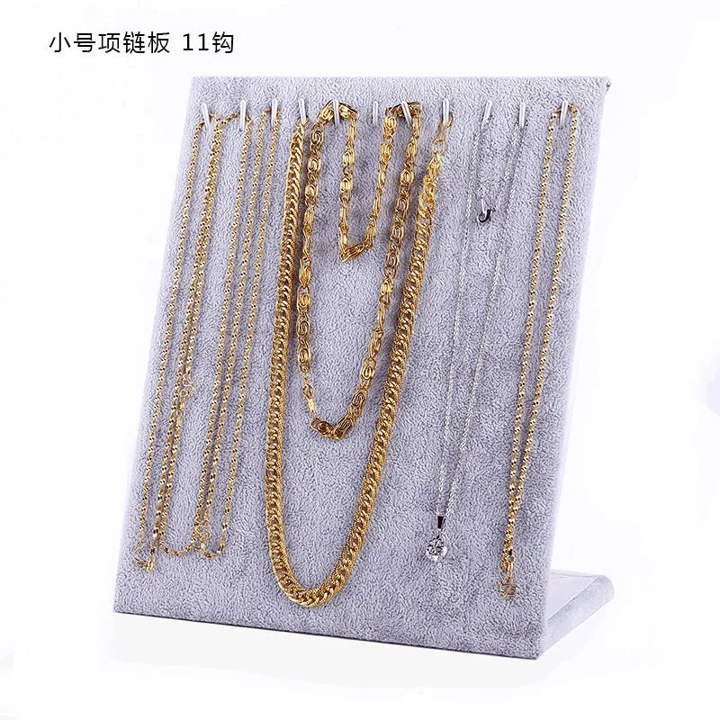 Velvet Jewelry Display Board Pendant Necklace Earring Artistic Style Jewelry Counter Props Storage Fashion Accessories Show