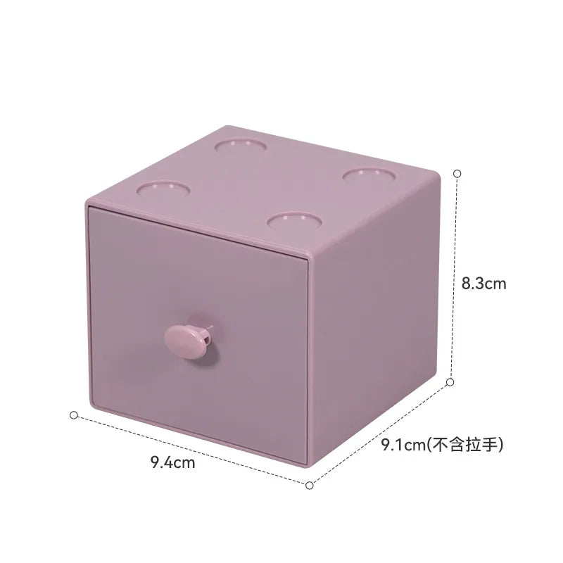 Solid Color PS Plastic Simple Style Storage Box
