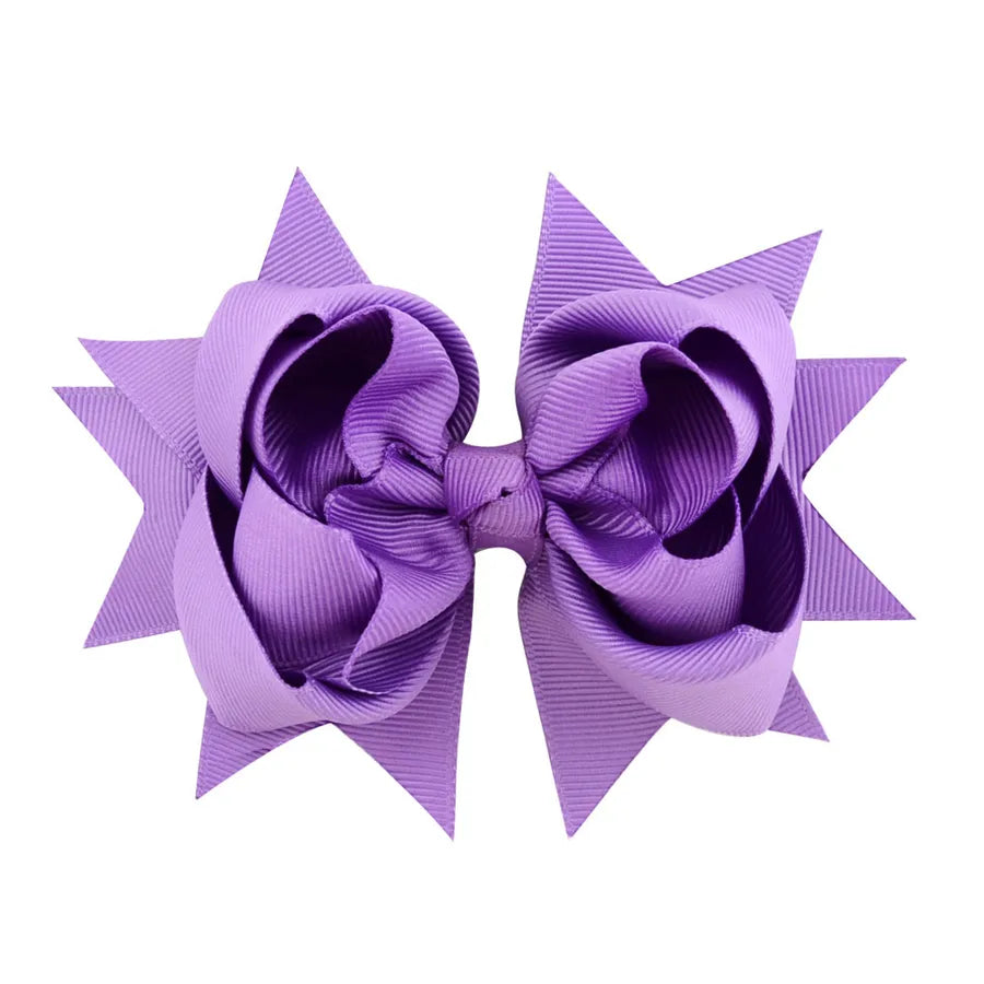 new simple flower fishtail bow hairpin set