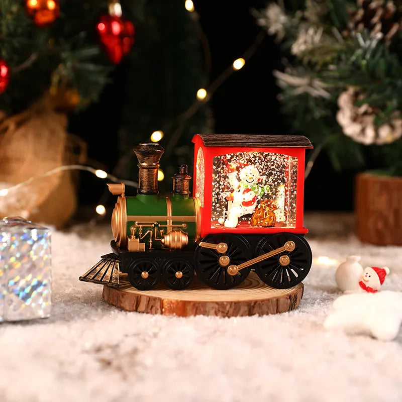 Christmas Cartoon Style Cute Santa Claus Snowman Plastic Indoor Party Festival Ornaments