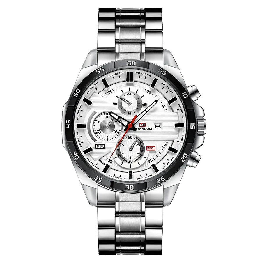 fashion geometric buckle quartz men's watches