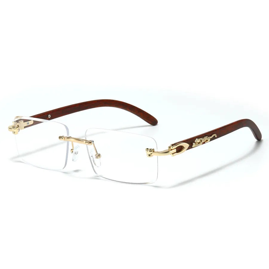 Vacation Modern Style Geometric Pc Square Frameless Men's Sunglasses