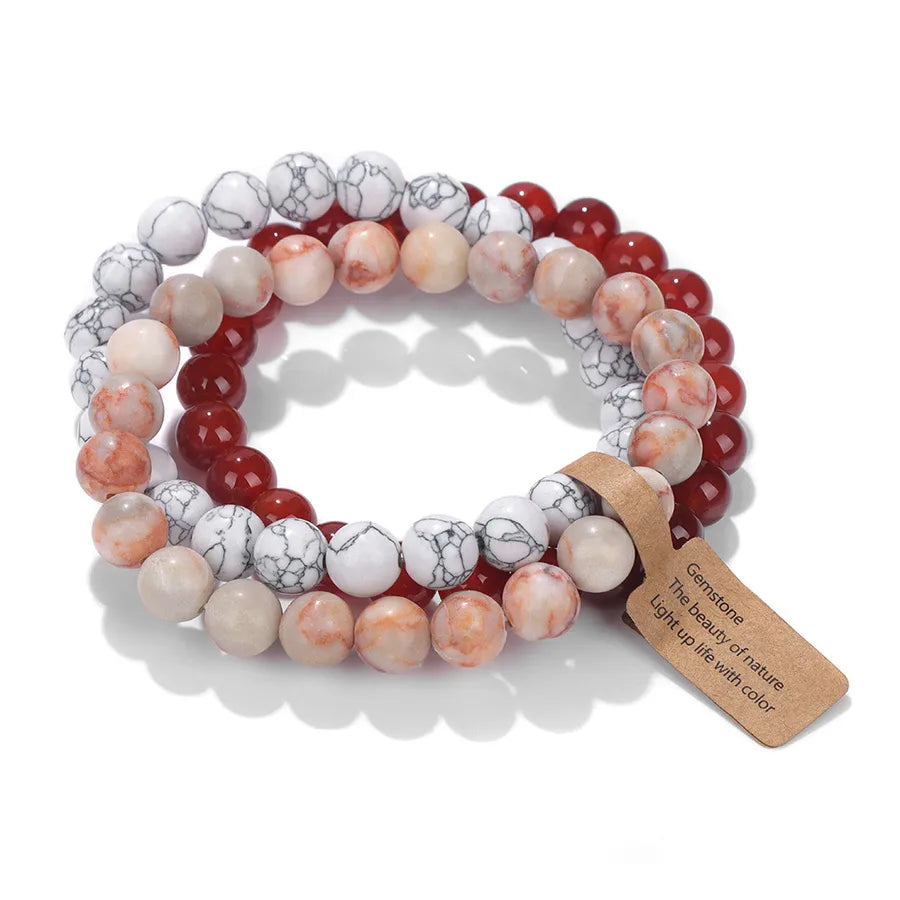 Simple Style Fruit natural stone Crystal Bracelets In Bulk