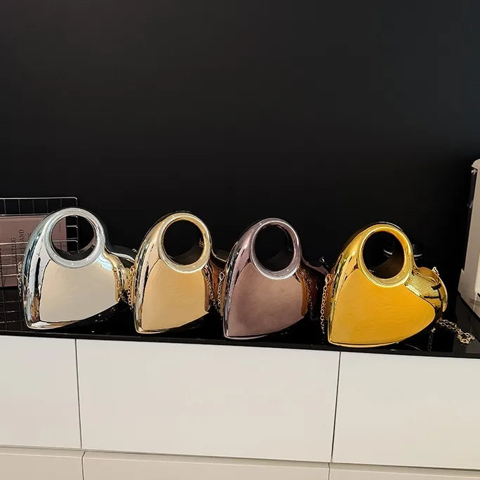New Acrylic Bag Women's Crossbody Box Bag Stone Bag Banquet Summer High-end Peach Heart Evening Bag