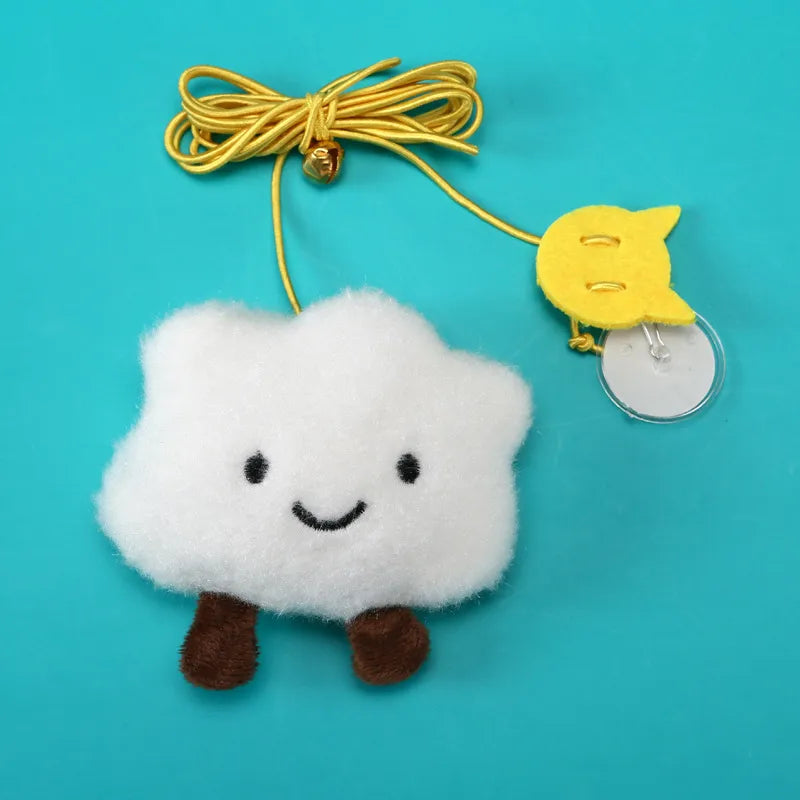 new hanging cat teaser toy hanging door elastic string cat teaser toy feather little mouse cat teaser self-hi relieving stuffy