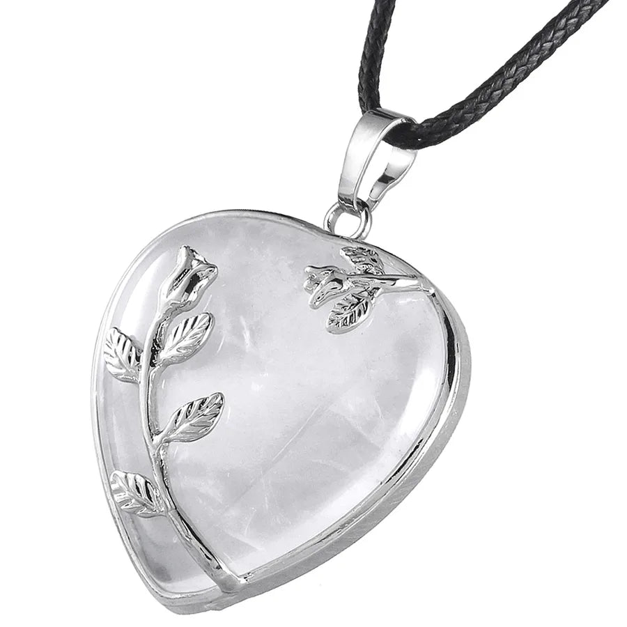 elegant streetwear heart shape crystal alloy wholesale charms