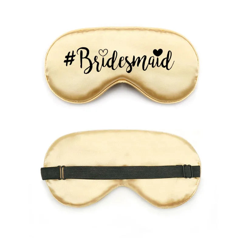 bride and bridesmaid artificial silk eye shield adjustable elastic wedding game bridesmaid gift