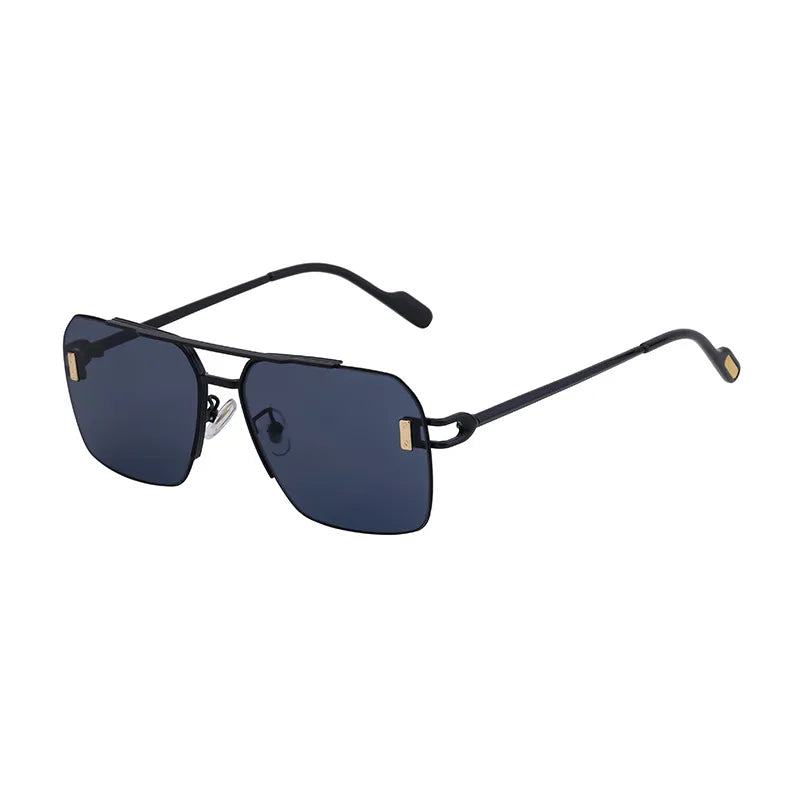Simple Style Solid Color Pc Square Full Frame Men's Sunglasses