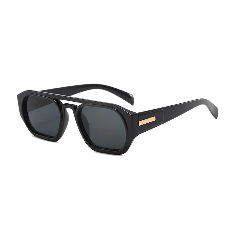 Personality Trend Simple Style Classic Style Solid Color Pc Polygon Full Frame Women's Sunglasses