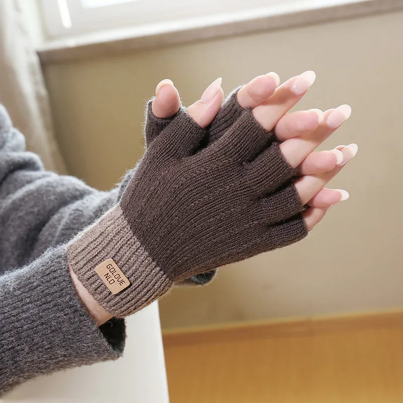 women's casual simple style solid color gloves 1 pair
