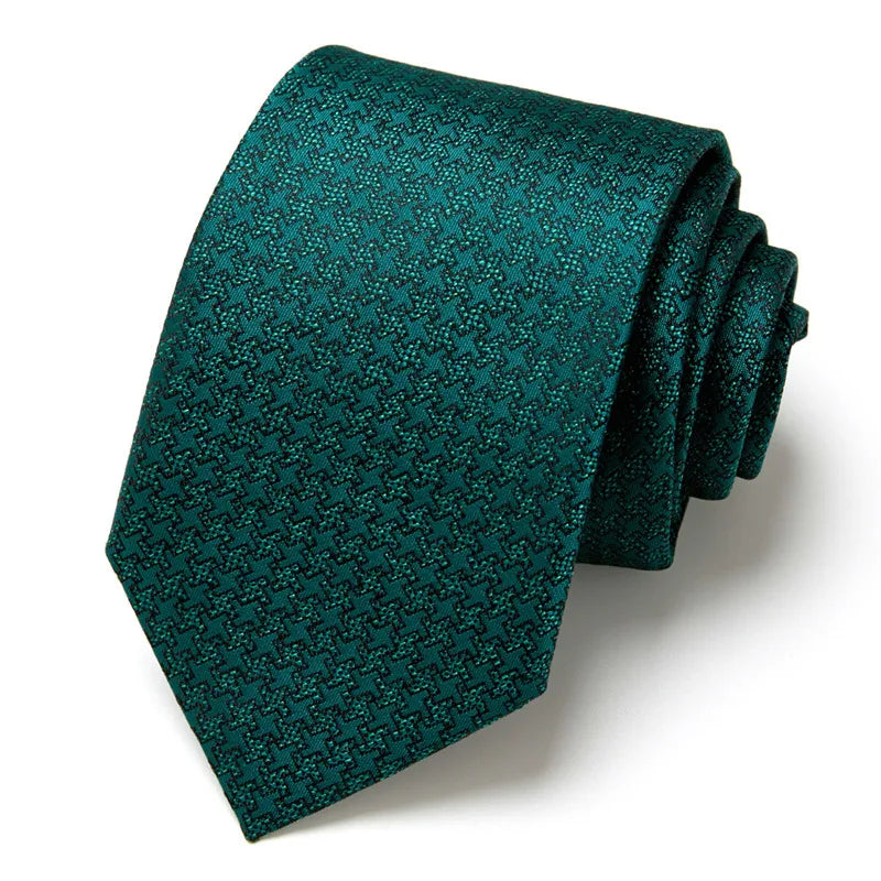 casual geometric waves polyester polyester yarn men's tie
