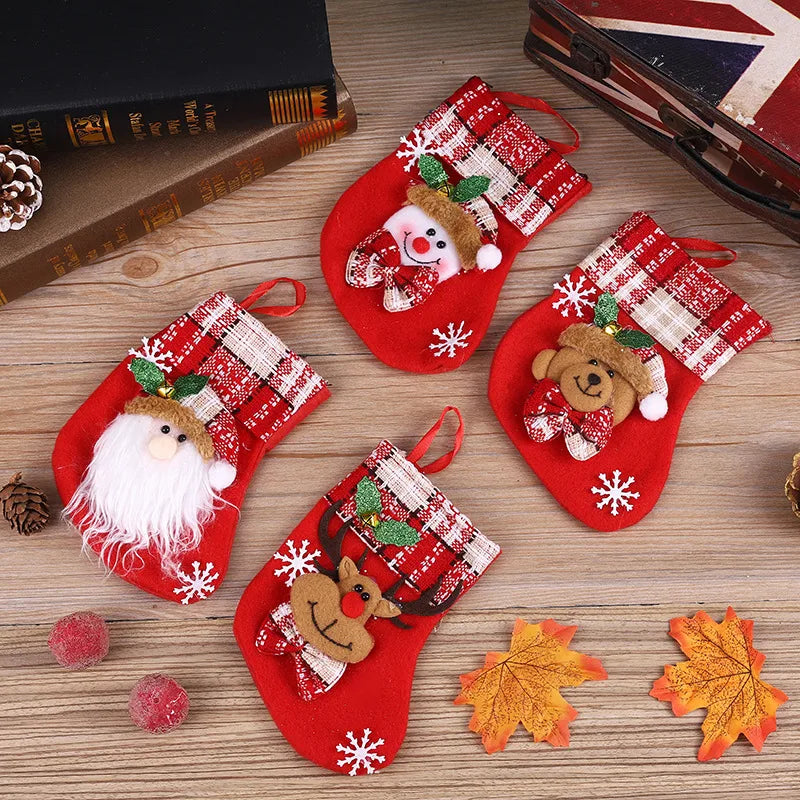 christmas cute santa claus snowman cloth party christmas socks