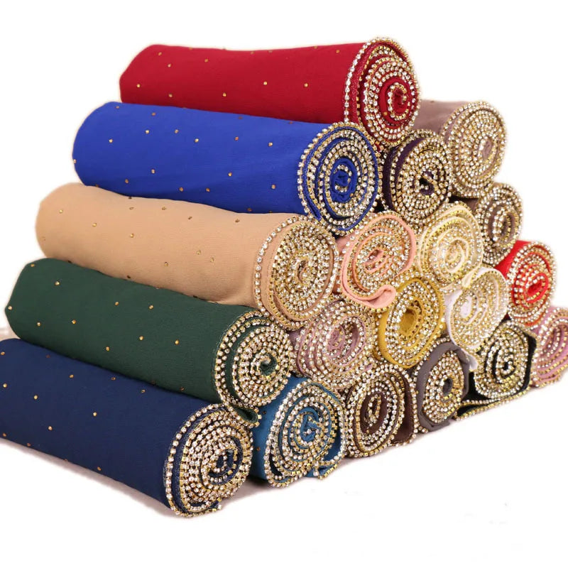 women's elegant solid color chiffon scarf